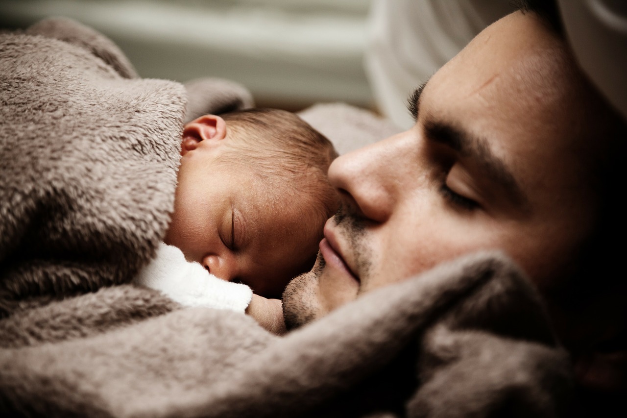 a dad and his baby